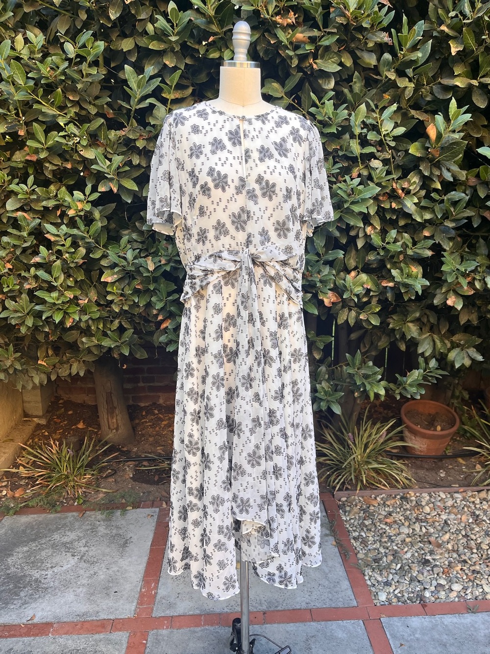 Shoshanna "Alita" clip-dot midi dress - Size 12